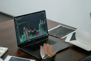Photo by Tima Miroshnichenko A person analyzing stock market data on a laptop with charts and graphs visible.