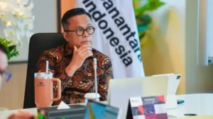 Kepala BP BUMN Dony Oskaria saat Conditional Sale and Purchase Agreement (CSPA) pada Jumat (26/6/2026) di Jakarta. Foto : Istimewa