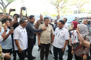 Menaker RI Yassierli saat membuka Rapat Pimpinan Nasional (Rapimnas) konfederasi Serikat Pekerja Nusantara (KSPN) di Majalengka, Jawa Barat, Jumat (26/6/2026). Foto : Kemnaker