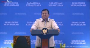 Presiden Prabowo Subianto dalam Sarasehan Kebangsaan Konvensi Sains, Teknologi, dan Industri Indonesia yang digelar di Jakarta Convention Center (JCC), Jumat (26/6/2026). Foto : Setneg