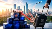 0c3b27f863b66eb6cf1efc6600bb7575.jpg Tampilan layar monitor yang menunjukkan grafik penurunan harga saham di Bursa Efek Indonesia