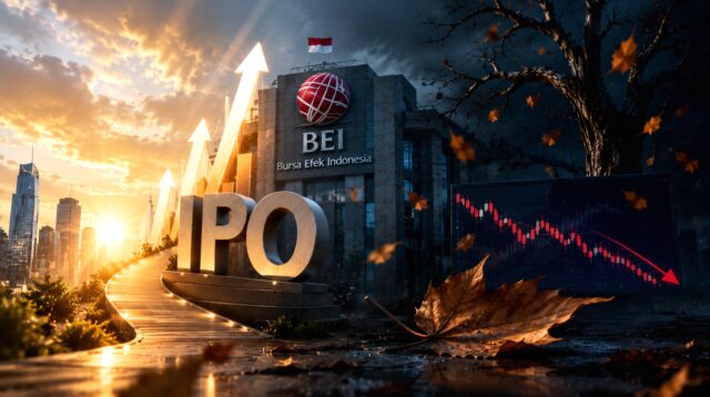 Seorang investor menatap layar pergerakan harga saham di Bursa Efek Indonesia dengan raut wajah tidak antusias.