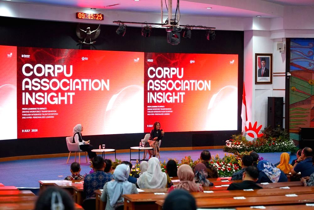 Suasana forum CorpU Association Insight yang diselenggarakan Telkom Corporate University di Bandung.