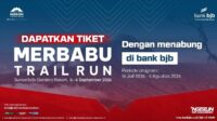 Suasana area di sekitar lokasi penyelenggaraan Merbabu Trail Run 2026 di kawasan Gunung Merbabu
