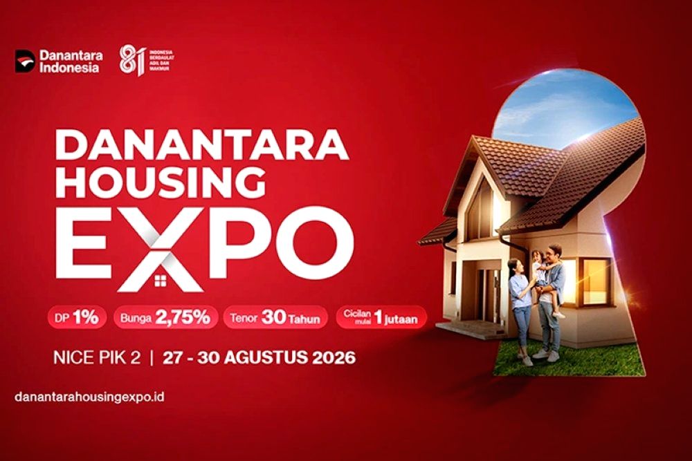 Suasana pembukaan Danantara Housing Expo 2026 di Nusantara International Convention Exhibition, Jakarta.