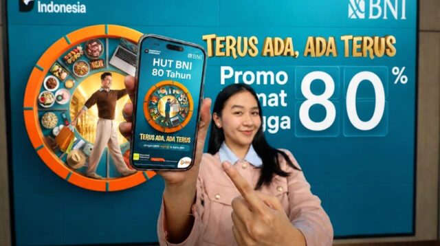 Gedung kantor pusat Bank Negara Indonesia (BNI) di Jakarta