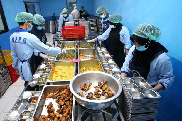 Gedung Badan Gizi Nasional di Jakarta yang sedang menghadapi masalah tunggakan pembayaran konstruksi dapur SPPG.
