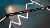 Grafik pergerakan Indeks Harga Saham Gabungan di layar monitor bursa efek