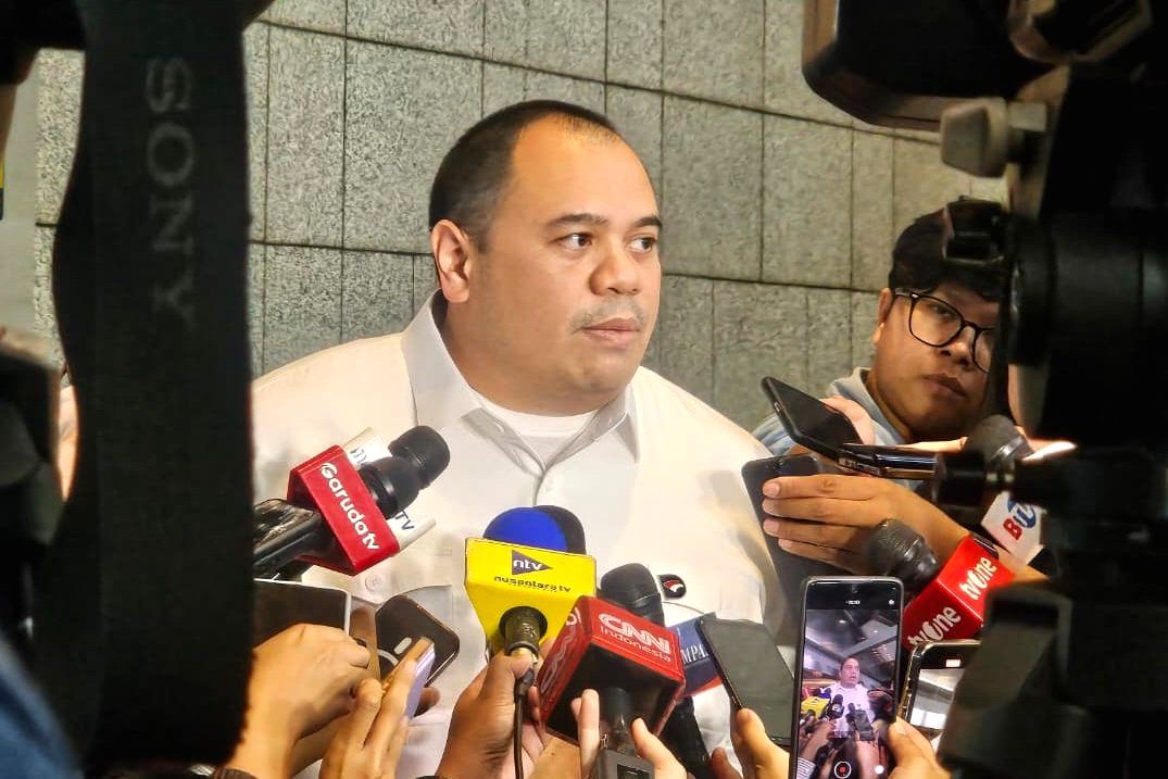 Chief Investment Officer Danantara Pandu Satria Sjahrir saat memaparkan skema investasi sektor protein nasional.