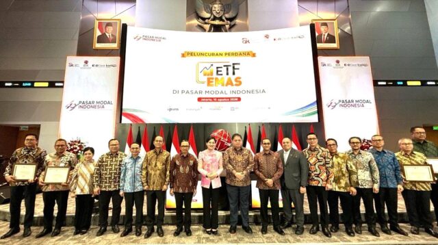 Suasana peluncuran perdagangan ETF Emas di Bursa Efek Indonesia, Jakarta.
