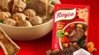 Logo merek Bango dan Royco berjajar sebagai bagian dari portofolio Unilever Indonesia.