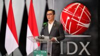 Direktur Utama Bursa Efek Indonesia Jeffrey Hendrik memberikan keterangan terkait rencana IPO BUMN oleh Danantara