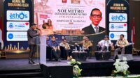 Peluncuran buku Soemitro Djojohadikusumo Anti Penjajahan yang membahas pemikiran ekonomi Pancasila di Jakarta.
