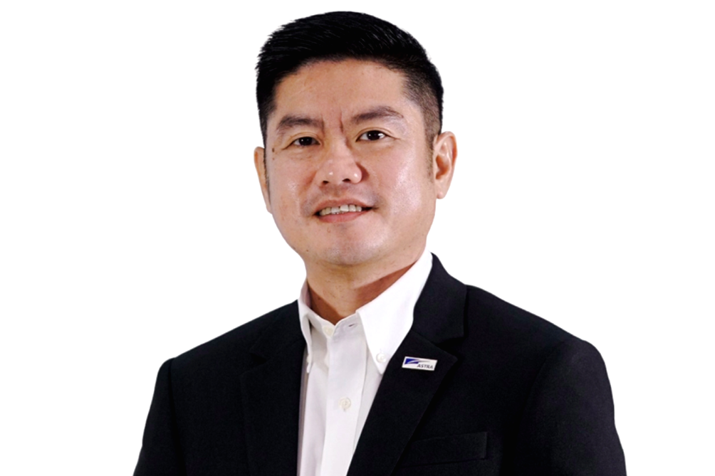 Direktur PT Astra International Tbk, Djap Tet Fa, saat menghadiri sebuah acara perusahaan.