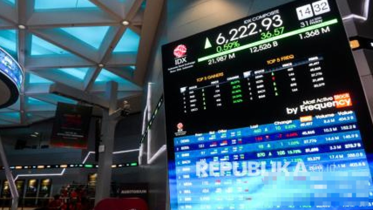Grafik pergerakan IHSG yang kembali menguat setelah keputusan Bank Indonesia mempertahankan suku bunga acuan.